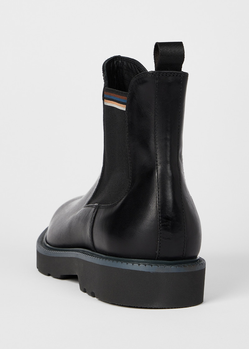 Black Leather 'Argo' Boots 5