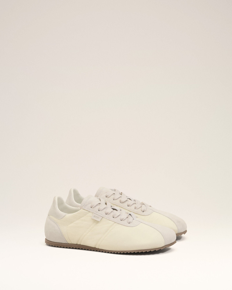 WHITE NYLON SOFT SNEAKERS 3