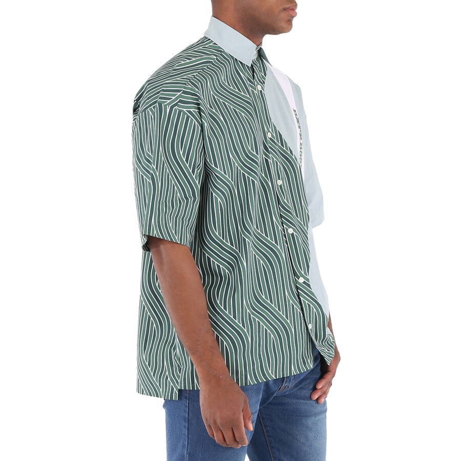 Ahluwalia Ahluwalia Men's Zig Zag Cotton Oversized Shirt