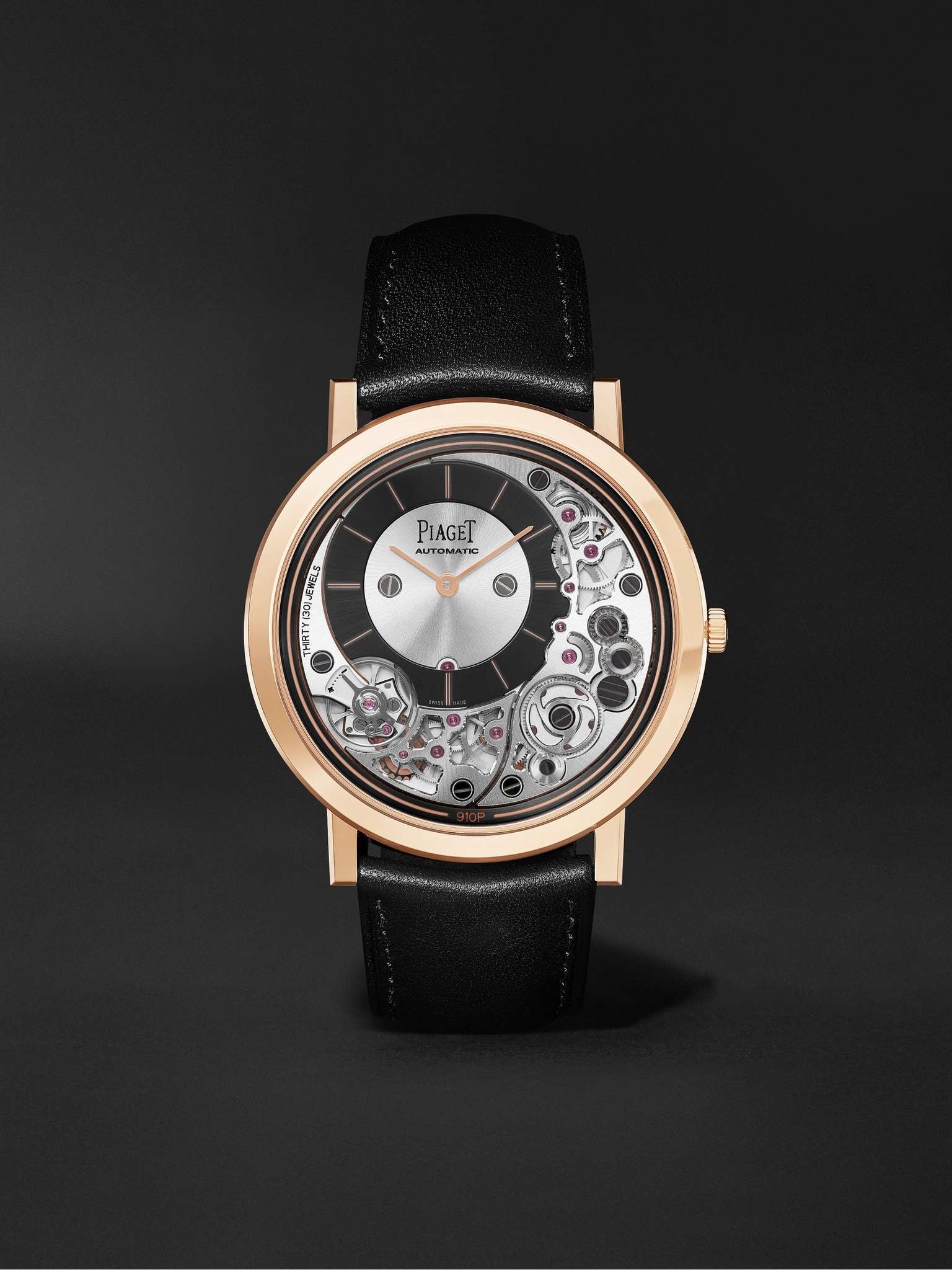 Altiplano Ultimate Automatic 41mm 18-Karat Rose Gold and Leather Watch, Ref. No. G0B43120 - 1