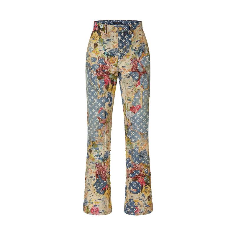 Destroyed Carpenter Bell Bottom Denim 1