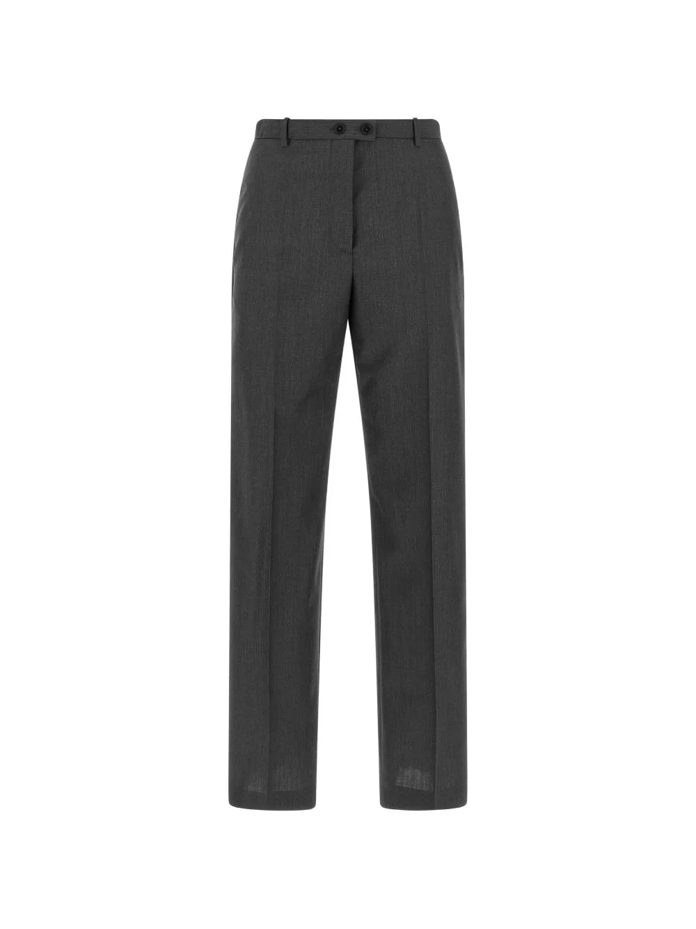 pressed-crease straight-leg trousers - 1