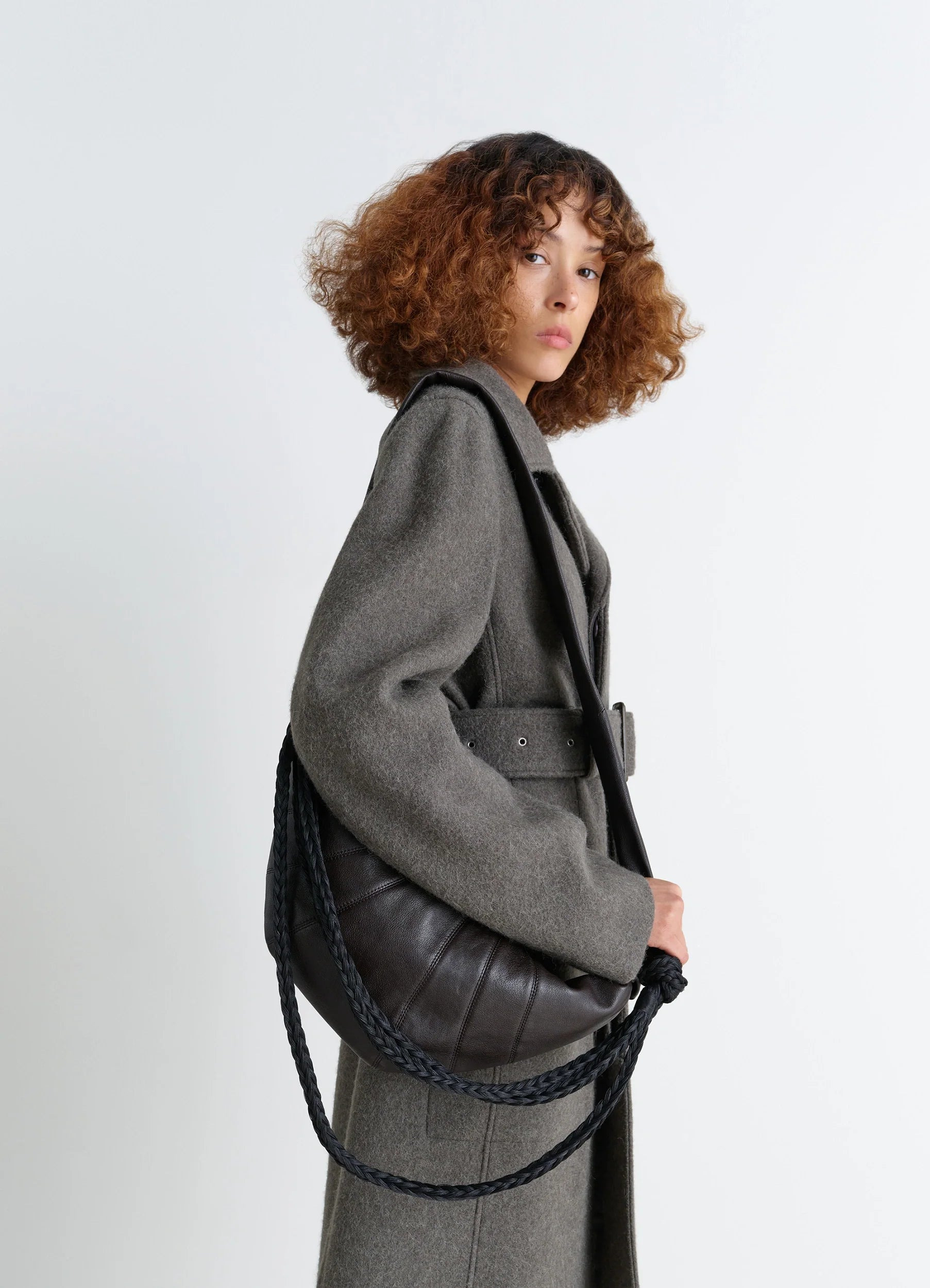 BRAID MEDIUM CROISSANT BAG - 2