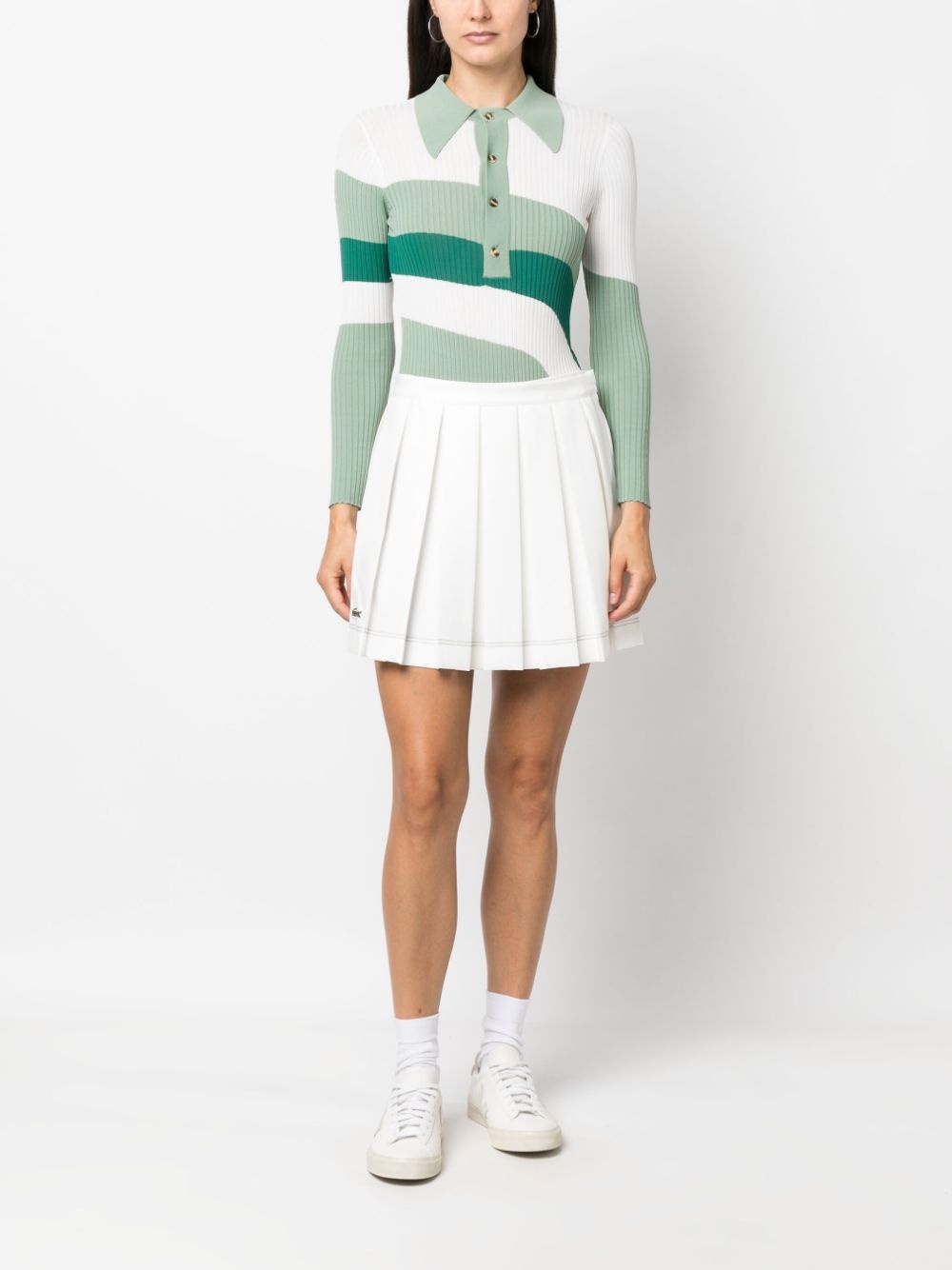 x Roland Garros A-line pleated miniskirt - 2