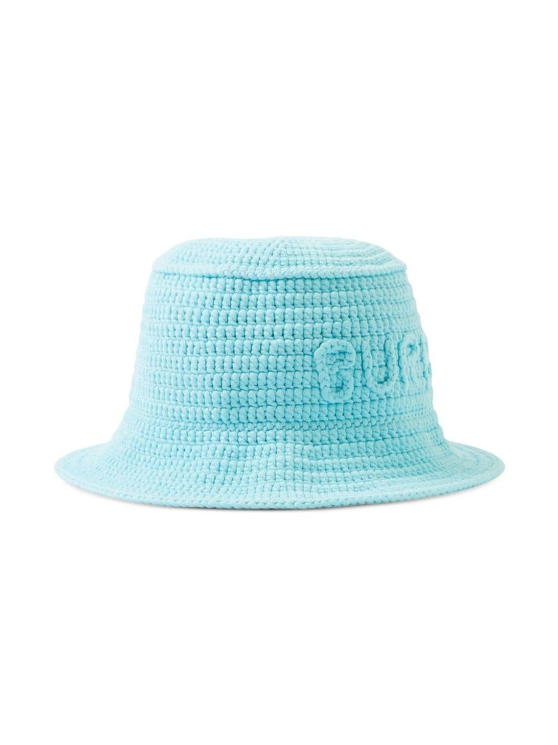 Burberry crochet-knit bucket hat outlook