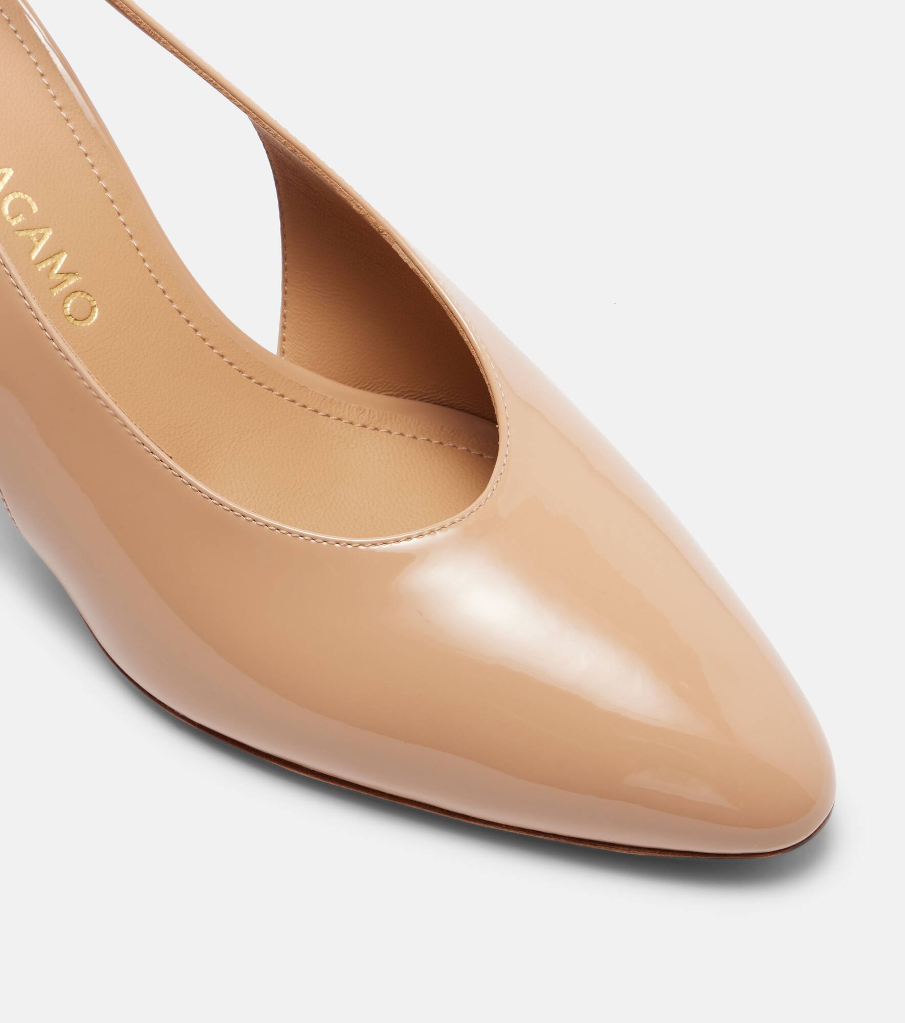 Tessie 70 leather slingback pumps - 5
