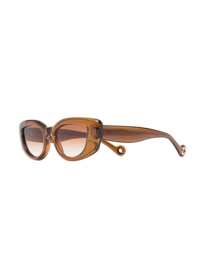 Lanvin engraved-logo tinted sunglasses outlook