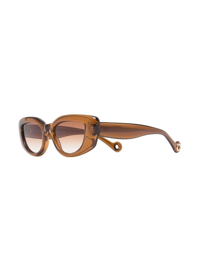 Lanvin engraved-logo tinted sunglasses outlook