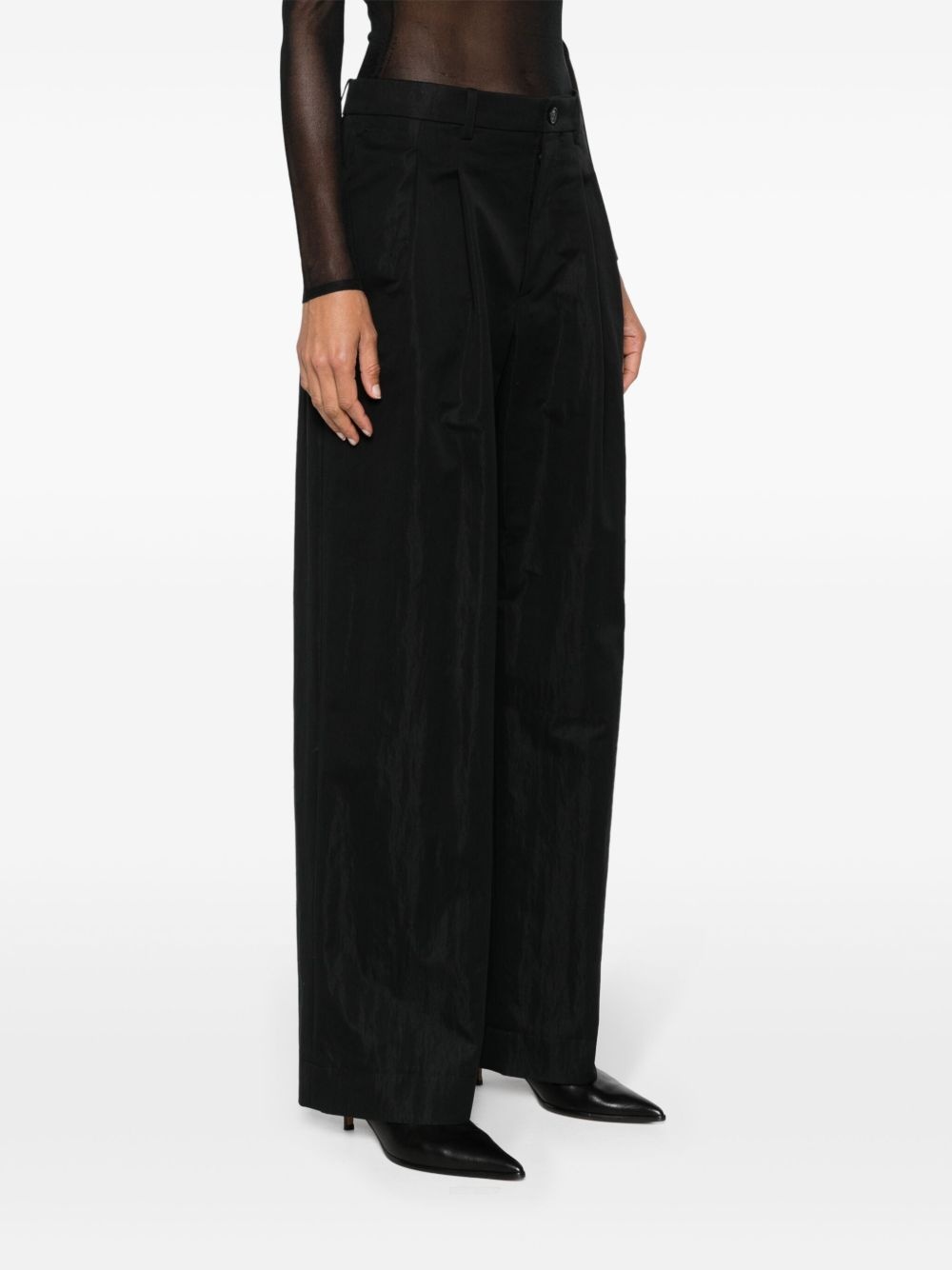 wide-leg tailored trousers - 3