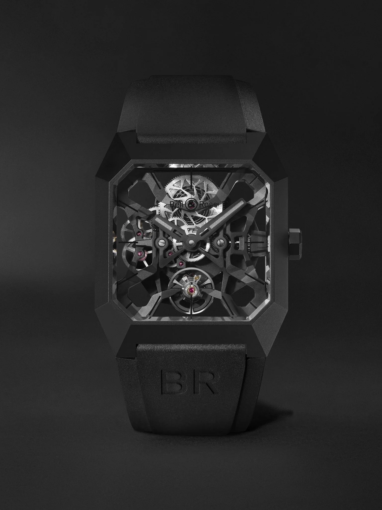 BR 03 Cyber Limited Edition Automatic 42mm Ceramic and Rubber Watch, Ref. No. BR03-CYBER-CE Black - 1