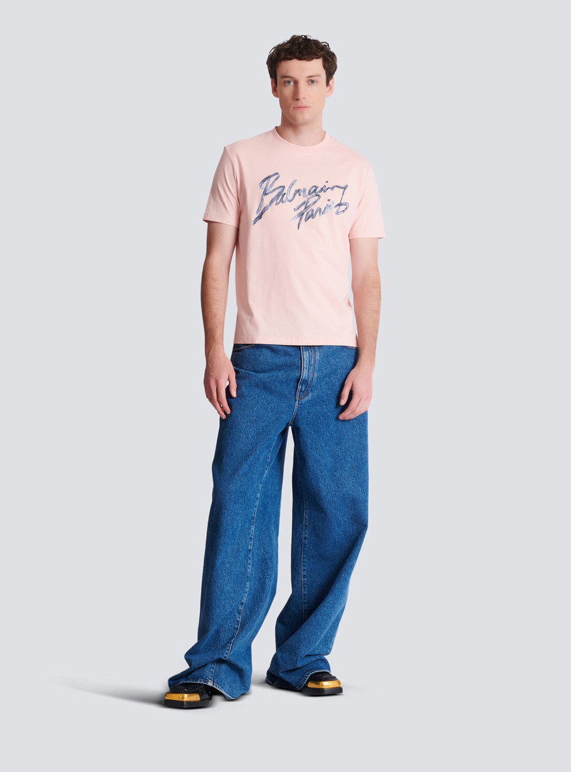 Balmain Printed cotton T-shirt outlook