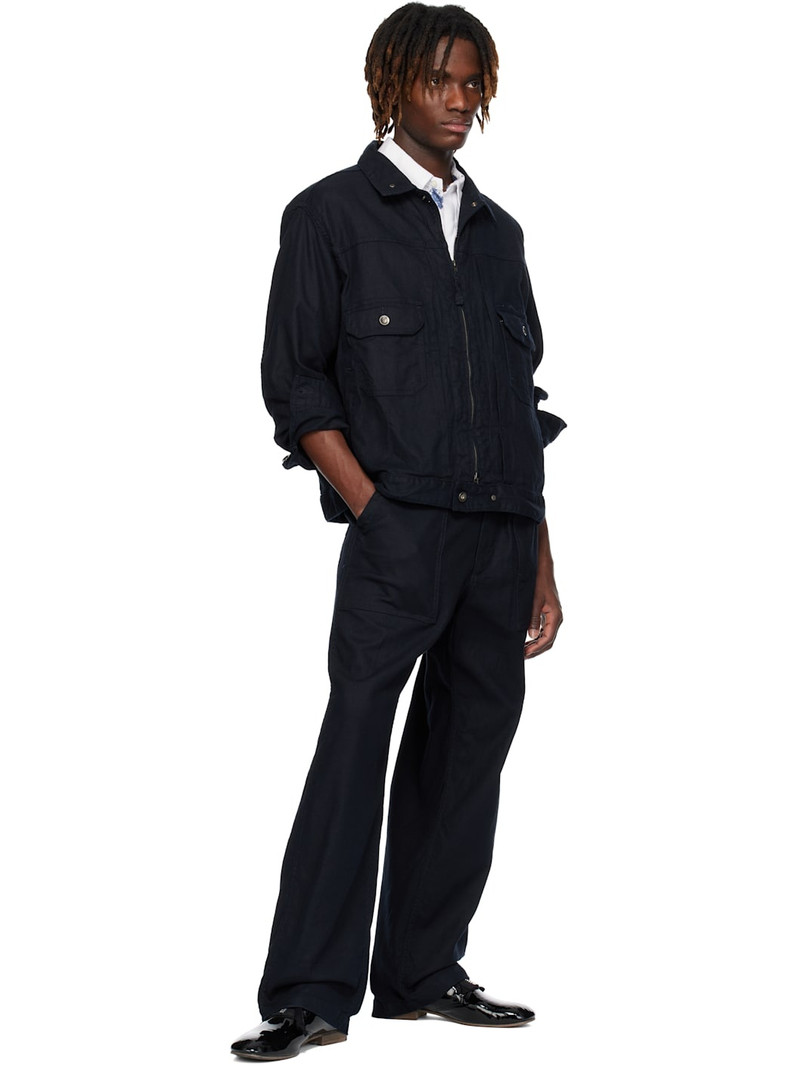 Engineered Garments Navy Fatigue Trousers outlook