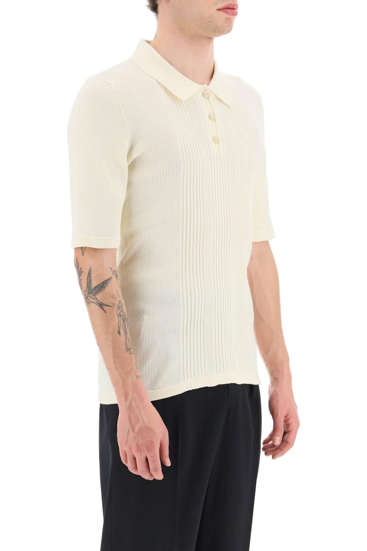 RIBBED STRETCH POLO SHIRT - 3