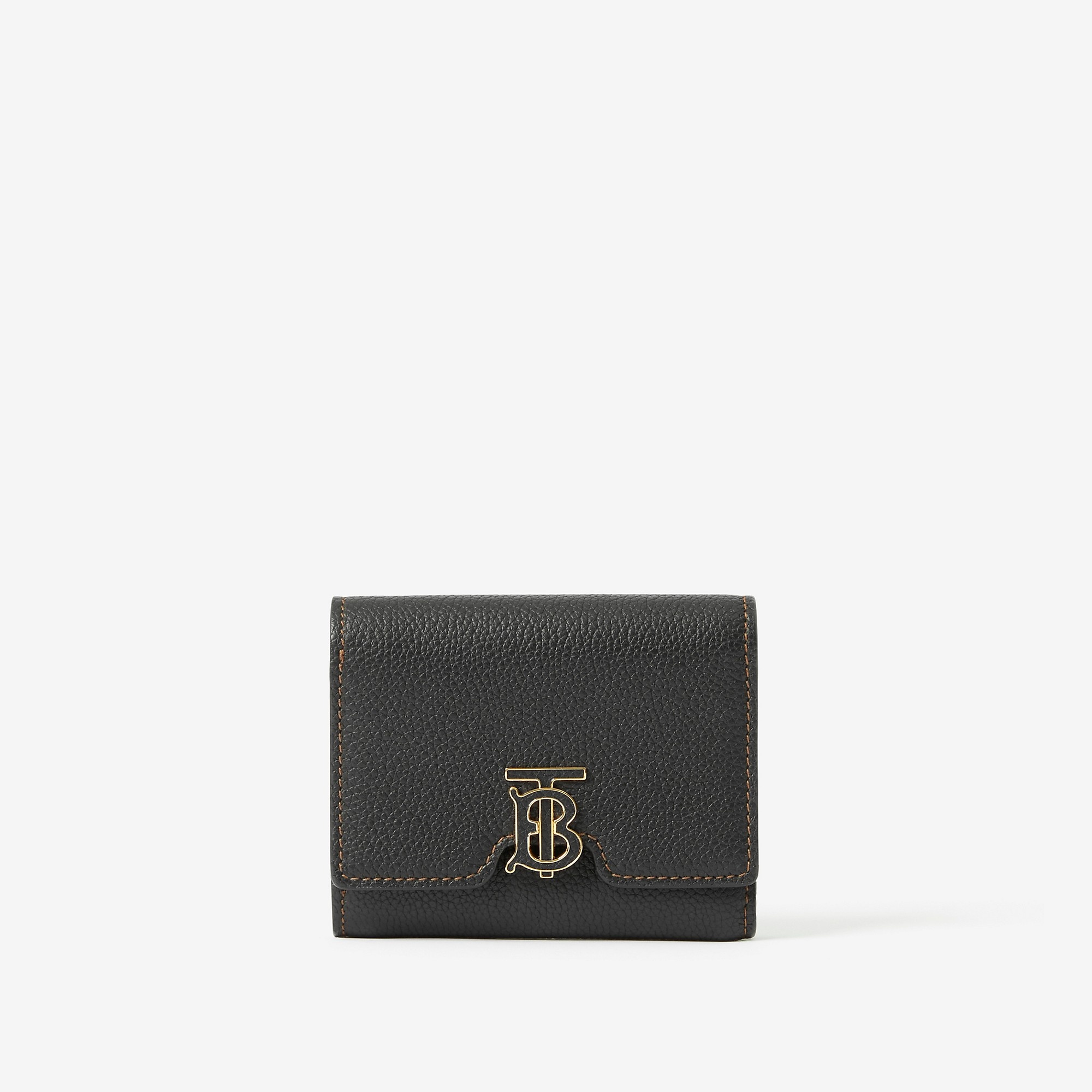 Grainy Leather TB Compact Wallet - 1