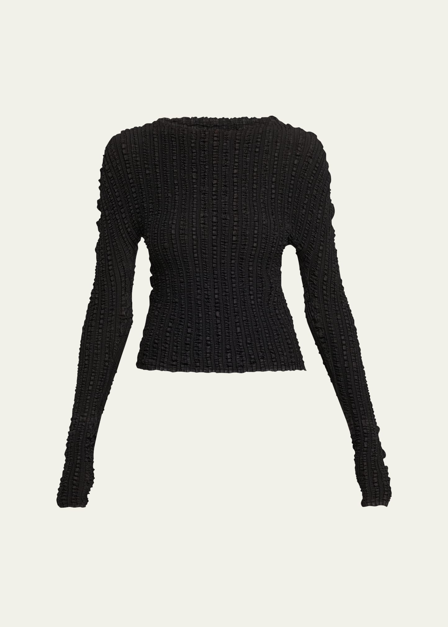 Jellyfish Pleats Long-Sleeve Top - 1
