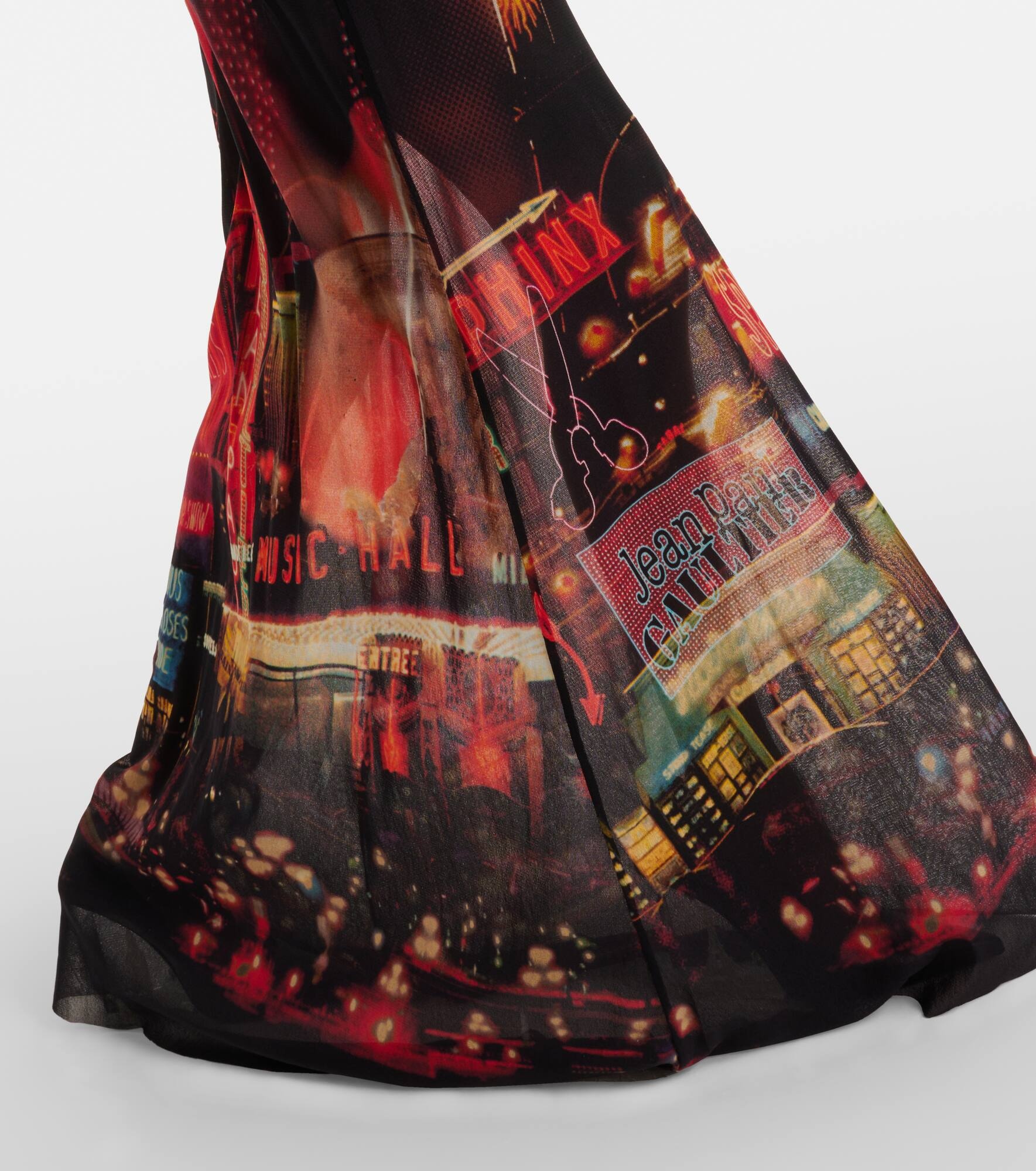 Printed mesh slip dress - 6