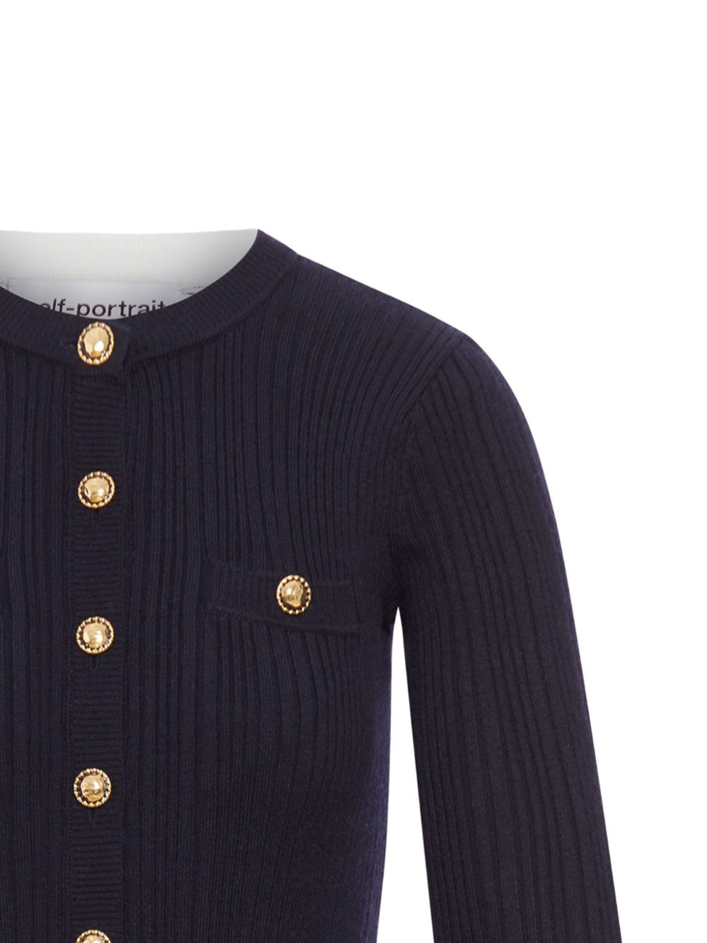 ribbed button-front dress - 2
