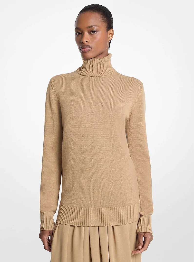Joan Cashmere Turtleneck Sweater - 1