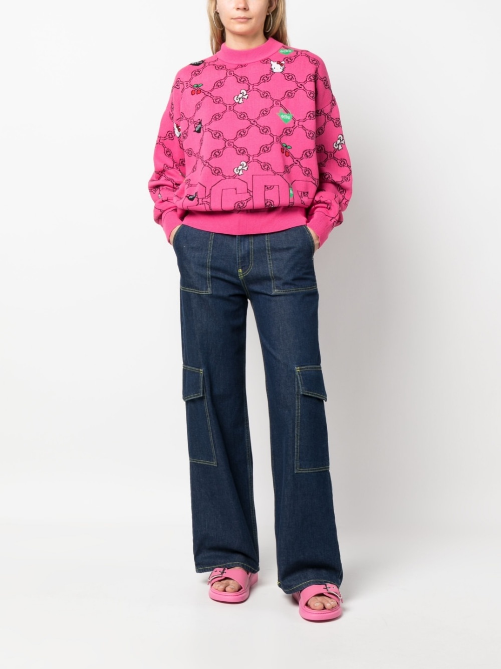x Hello Kitty patterned-intarsia-knit sweatshirt - 2