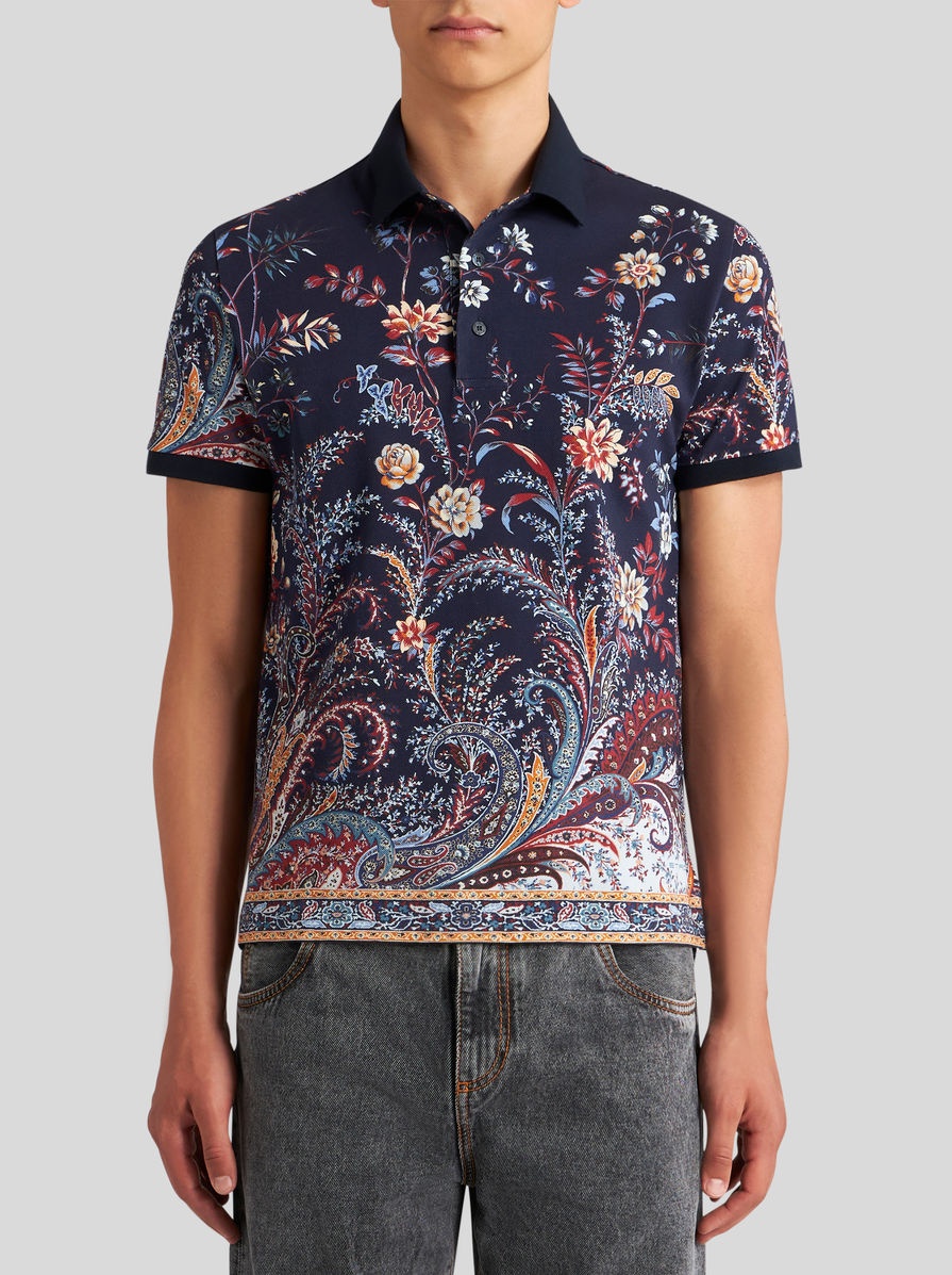FLORAL PAISLEY POLO SHIRT - 2
