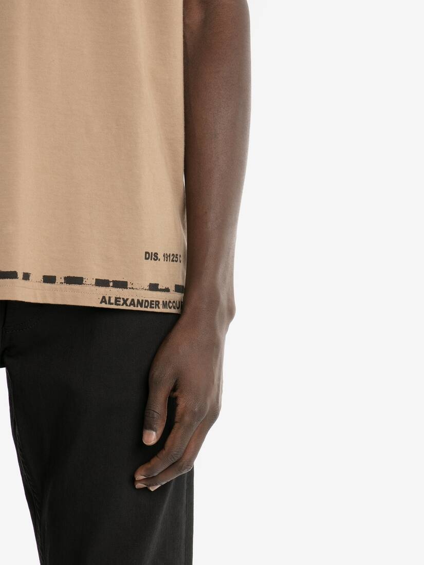 Mcqueen Graffiti T-shirt in Beige - 5