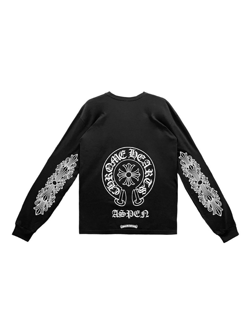 Chrome Hearts Aspen exclusive horseshoe-logo long-sleeves T-shirt outlook