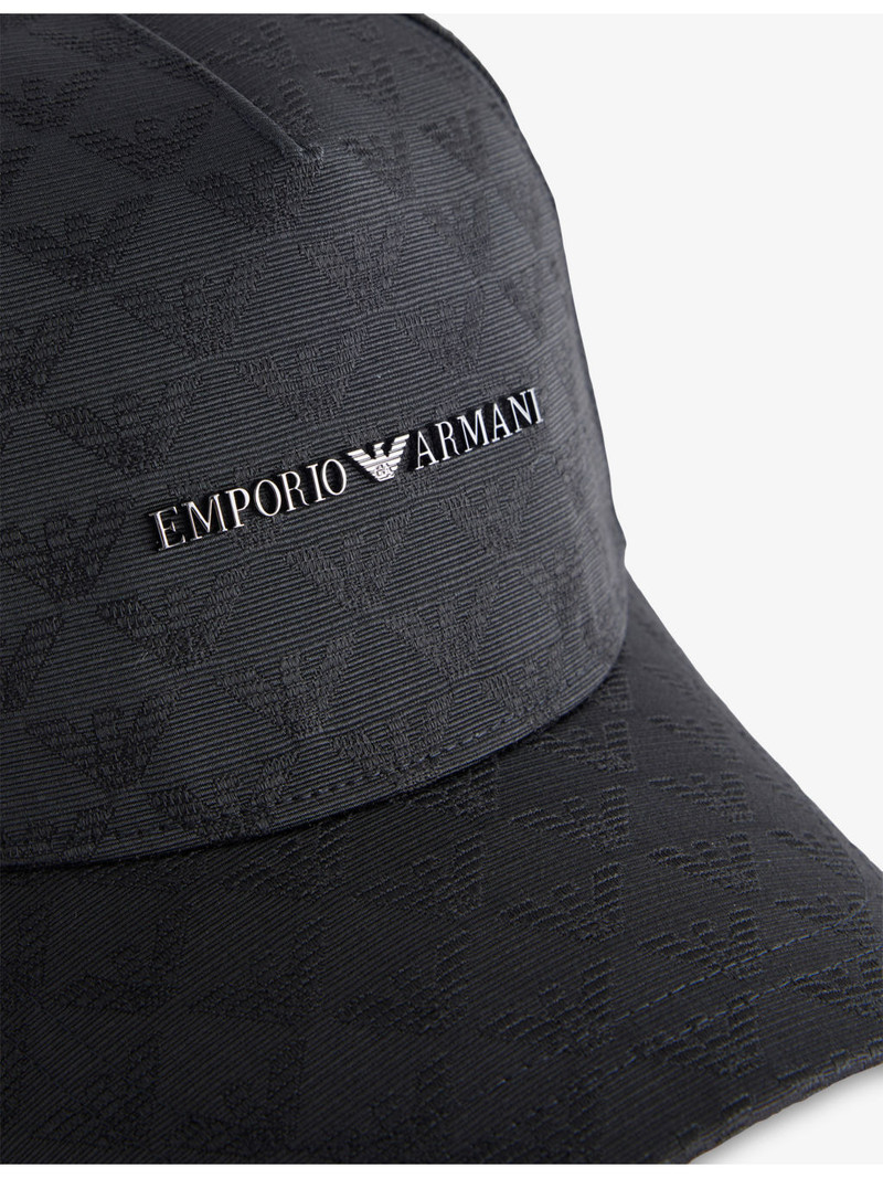 EMPORIO ARMANI Logo-Embellished Woven Baseball Cap outlook