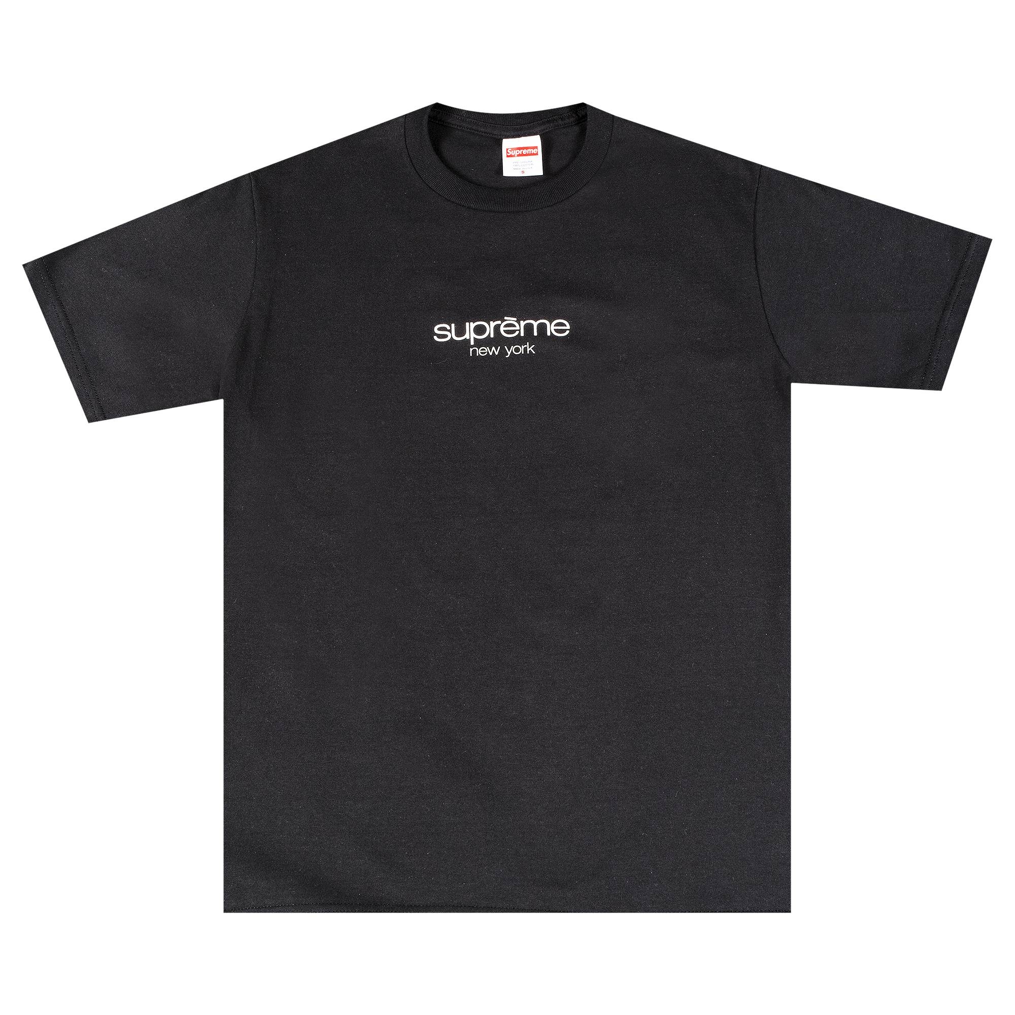 Supreme Classic Logo Tee 'Black' - 1