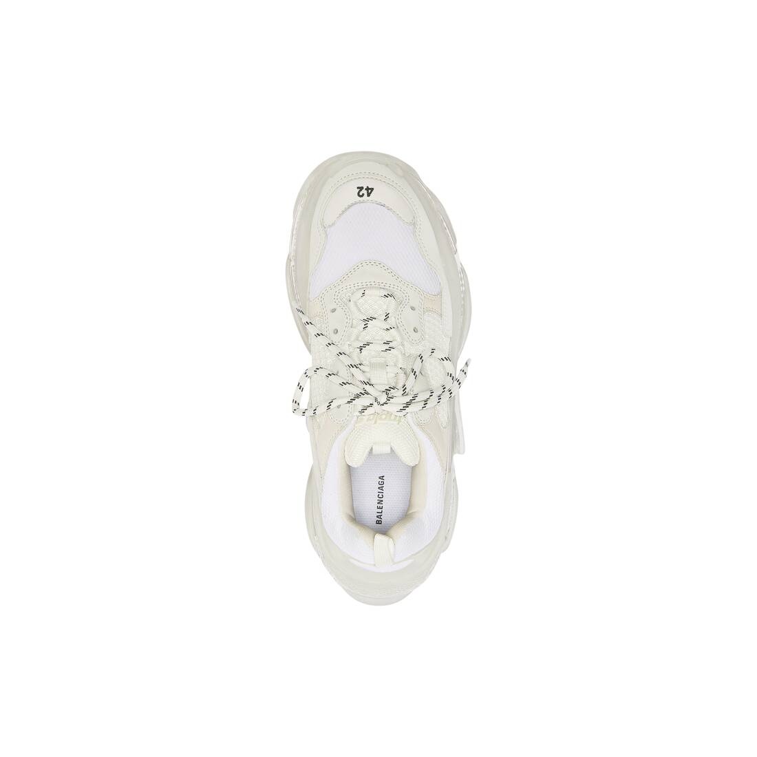 Men's Triple S Sneaker Clear Sole in White - 5