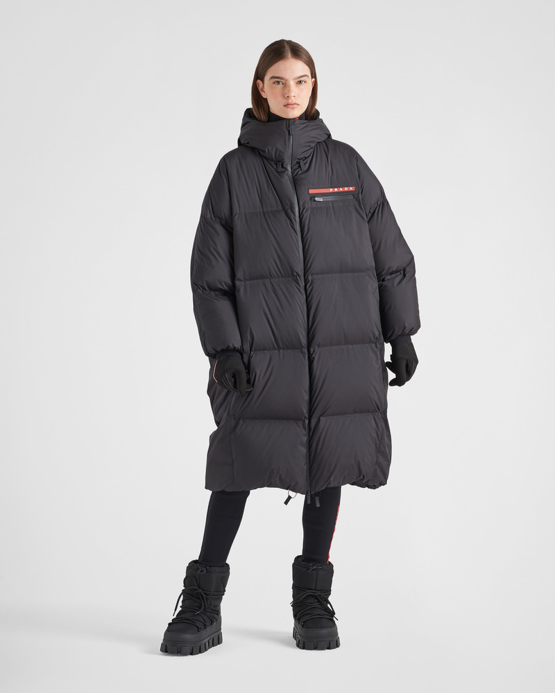 Prada Oversized technical Re-Nylon down coat outlook