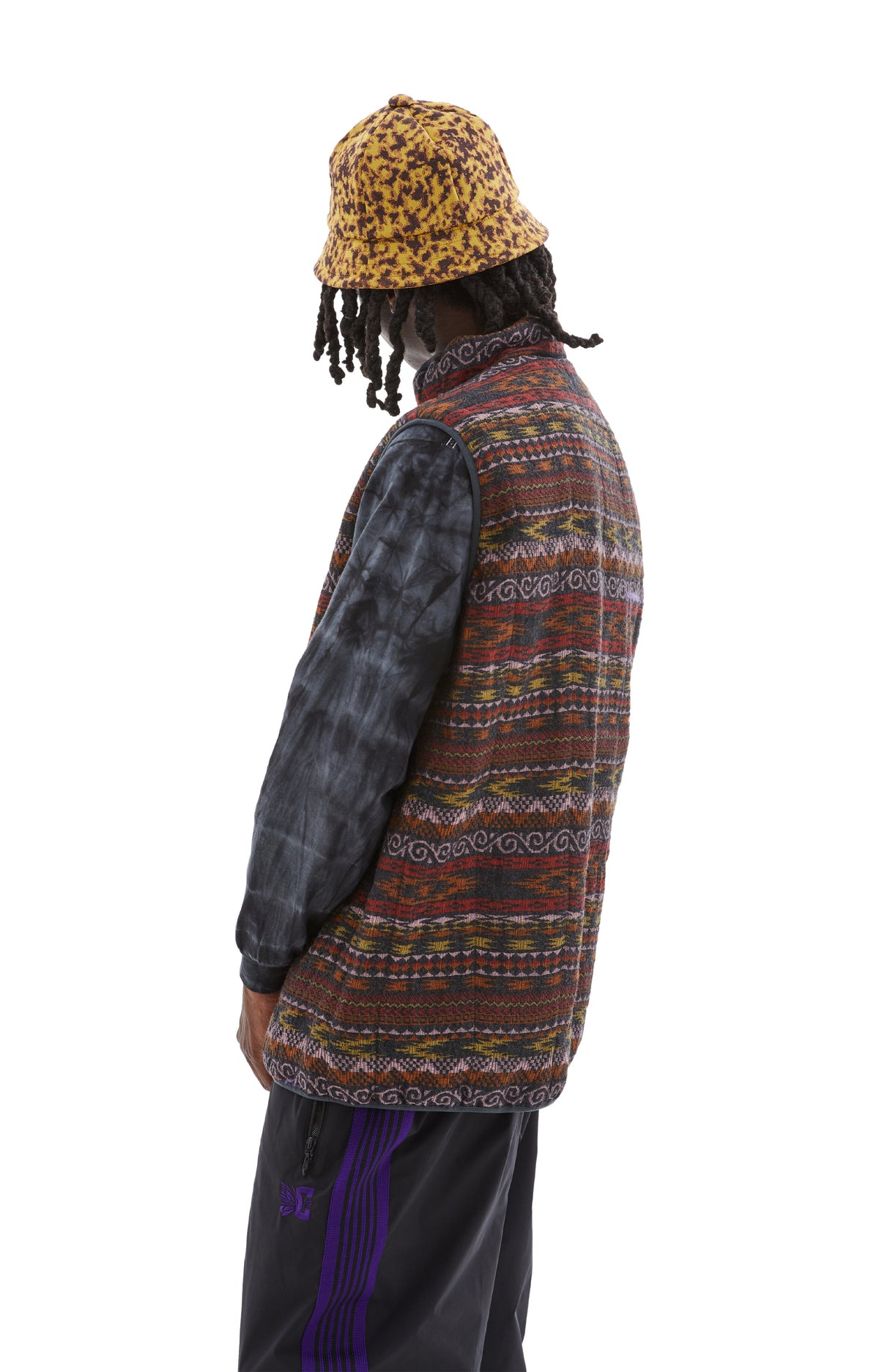 PIPING QUILT VEST (CHARCOAL) - 4