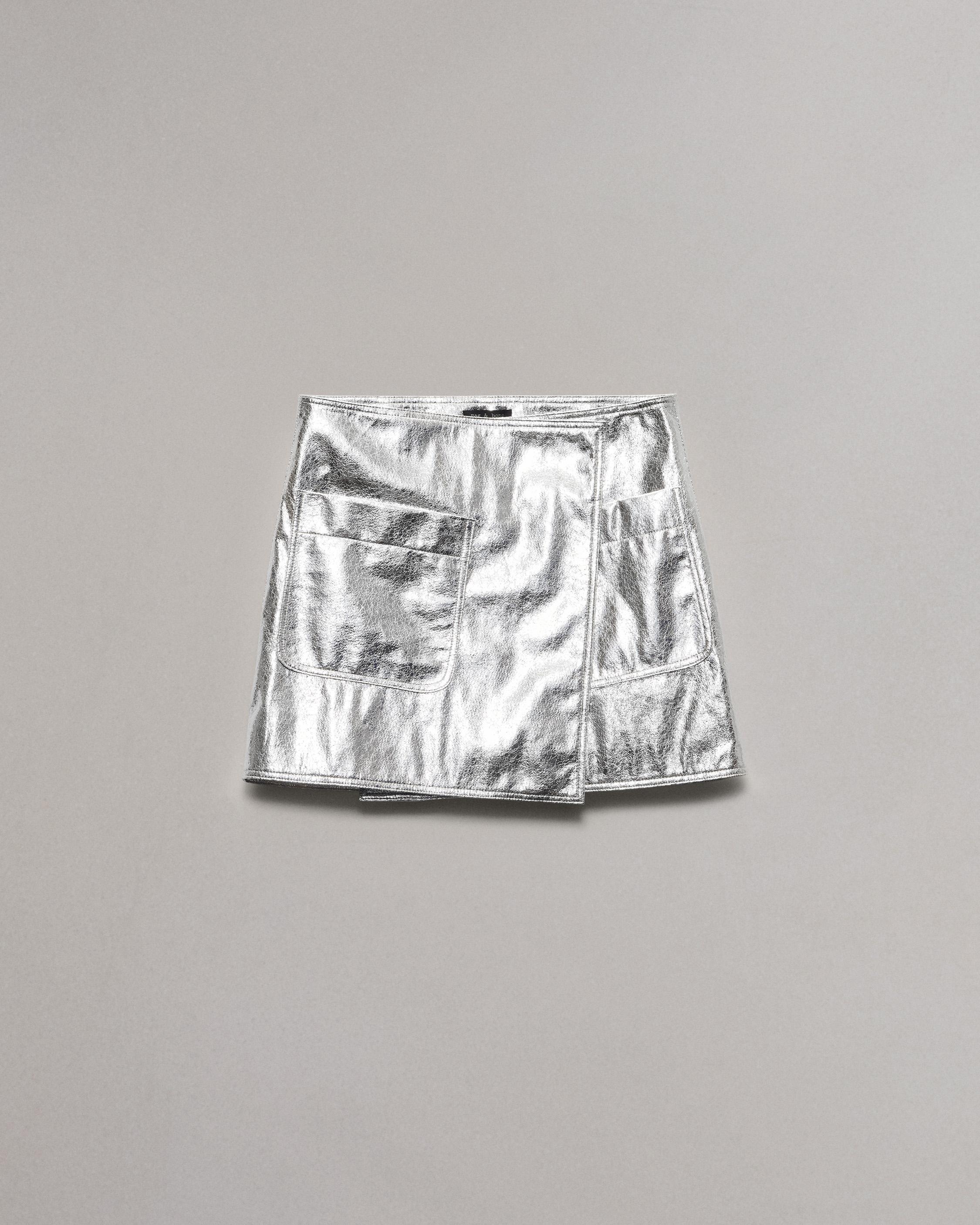 Kyla Faux Leather Skirt - 1