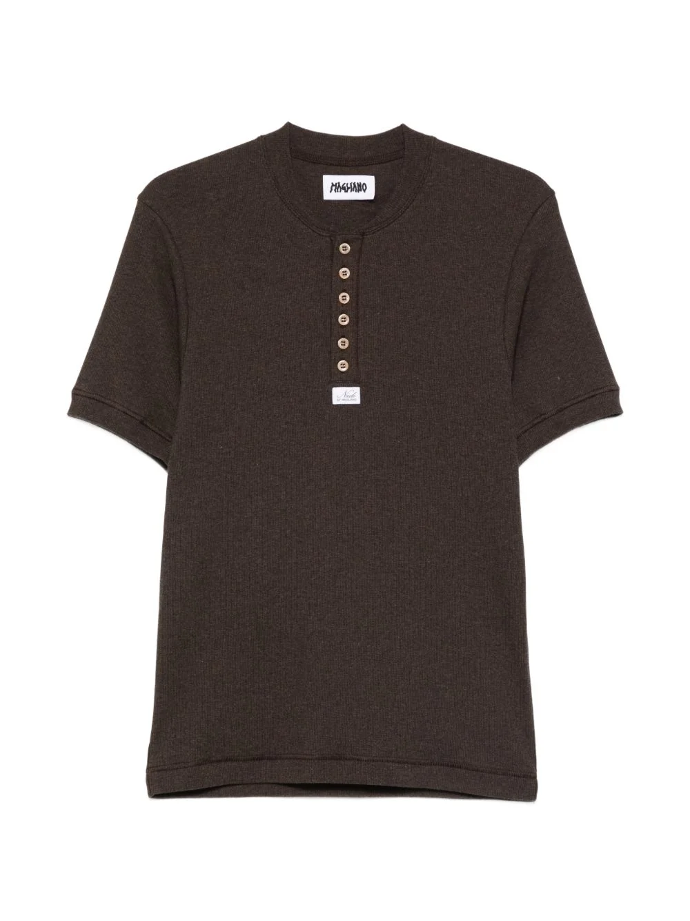 button-placket T-shirt - 1