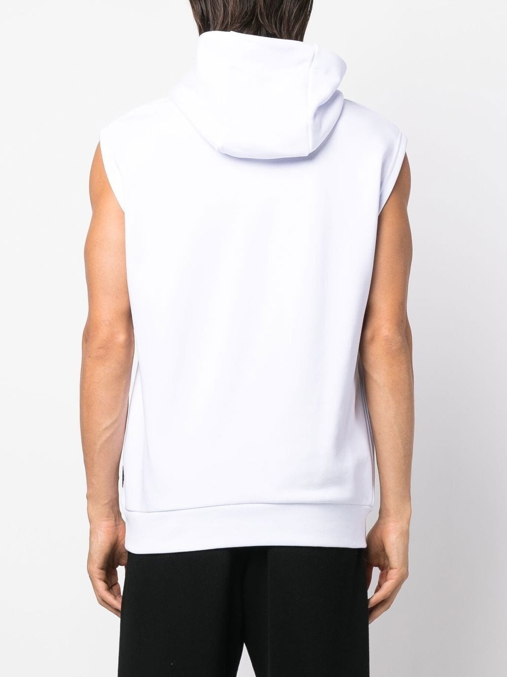 logo-print sleeveless hoodie - 4