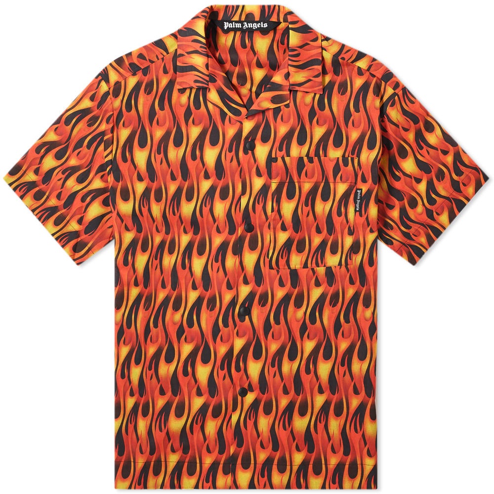 Palm Angels Burning Vacation Shirt - 1