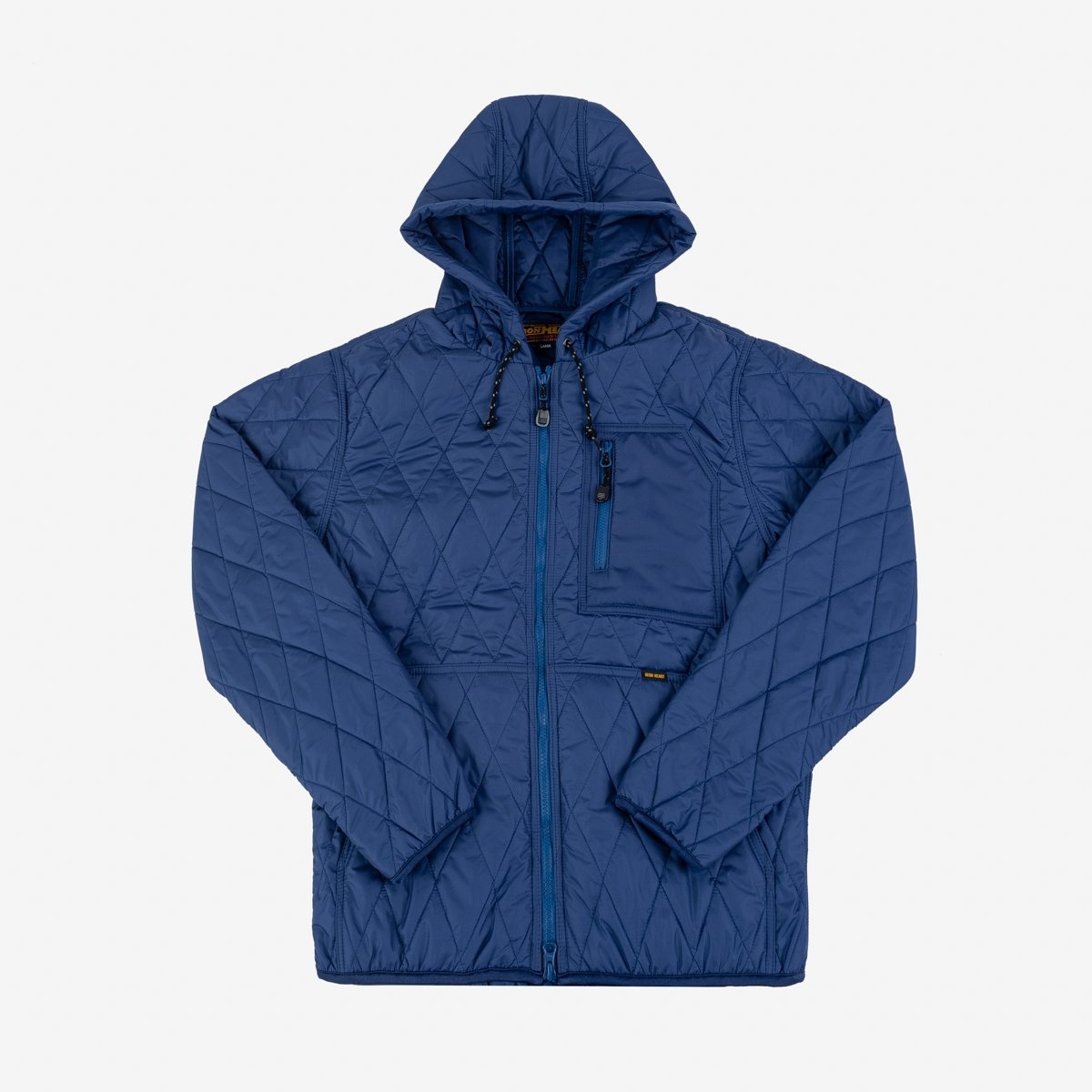 IHJ-100-BLU Quilted Light Parka - Blue - 1