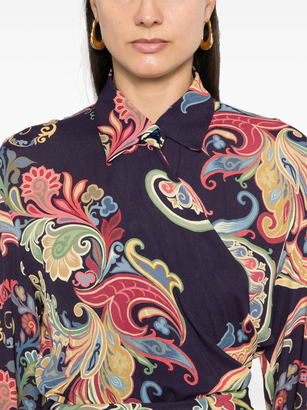 paisley-print shirt - 5
