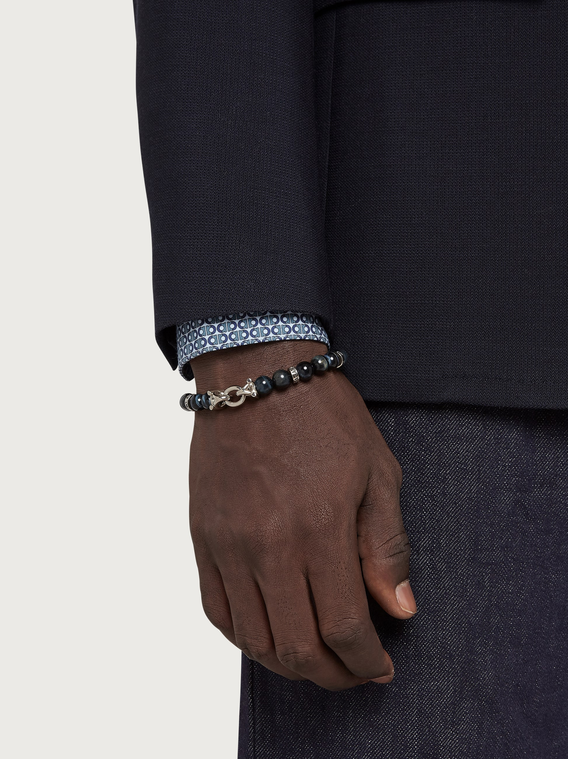 Elasticated bracelet with Gancini - size 19 - 3