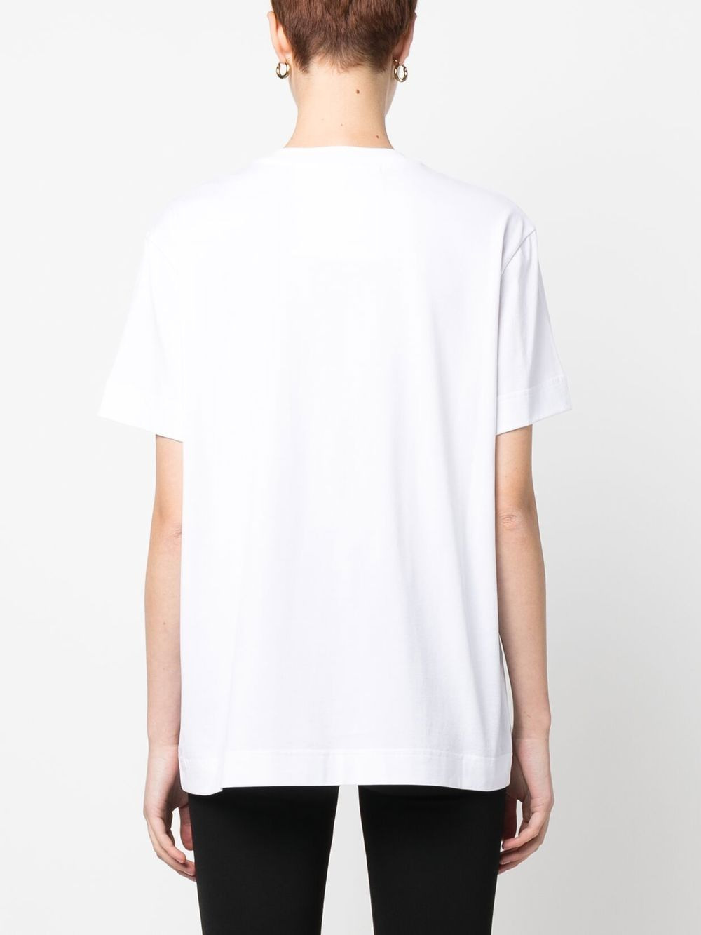 logo print cotton T-shirt - 4