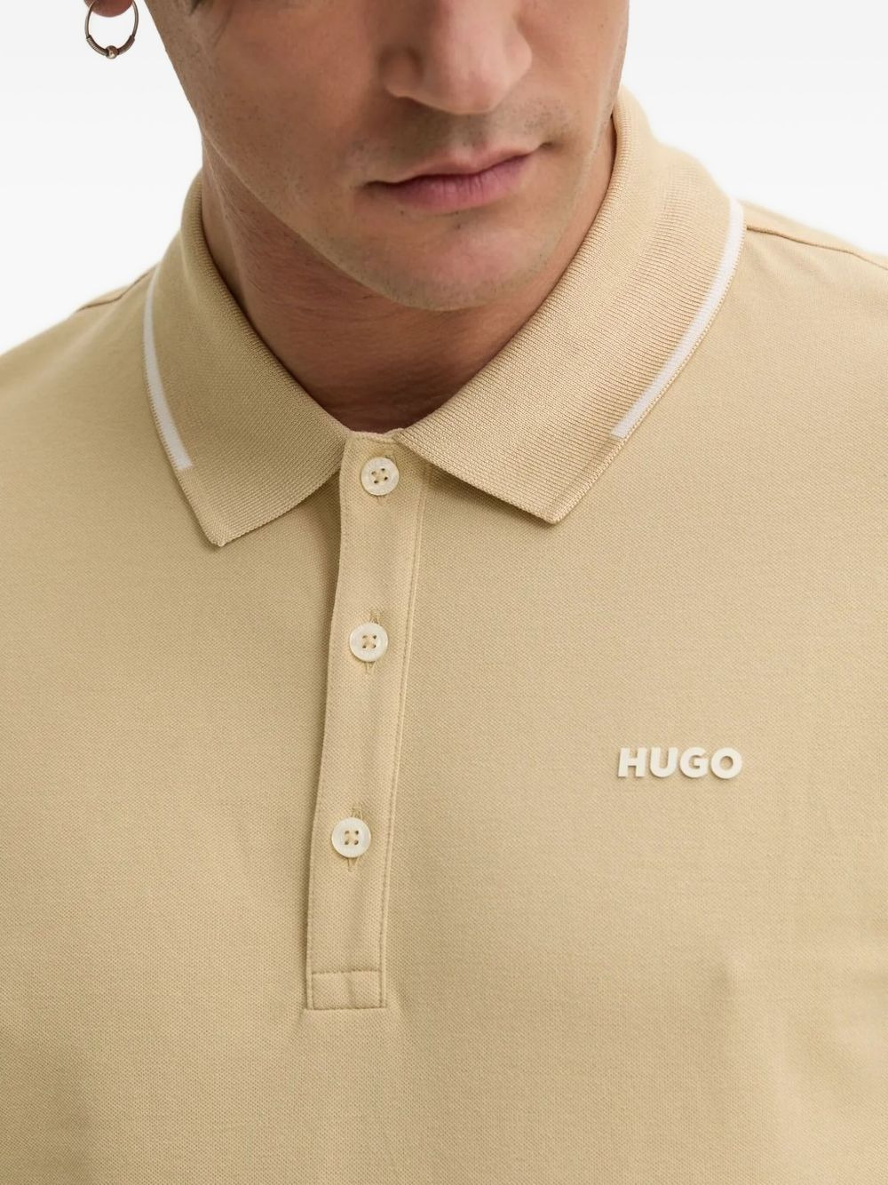 logo-print polo shirt - 4
