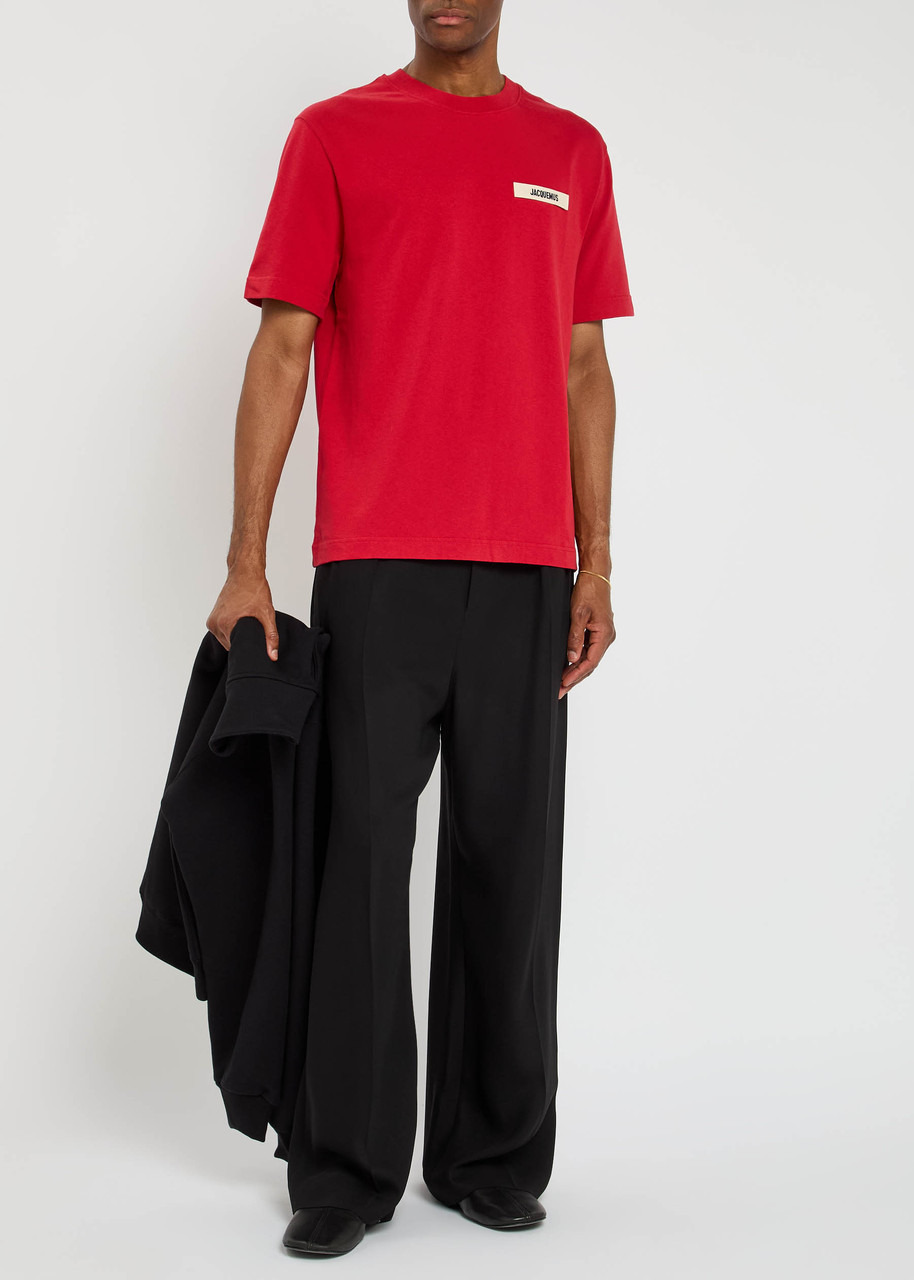 Jacquemus Le T-shirt Gros Grain Cotton T-shirt - 4