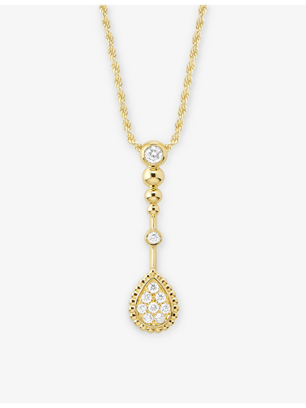 Serpent Bohème 18ct yellow gold and 0.19ct diamond pendant necklace - 3