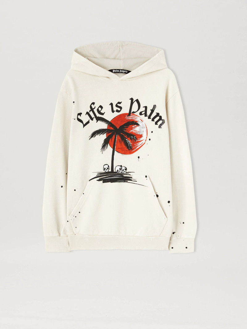 GARMENT DYE SUNSET PALM HOODIE - 1
