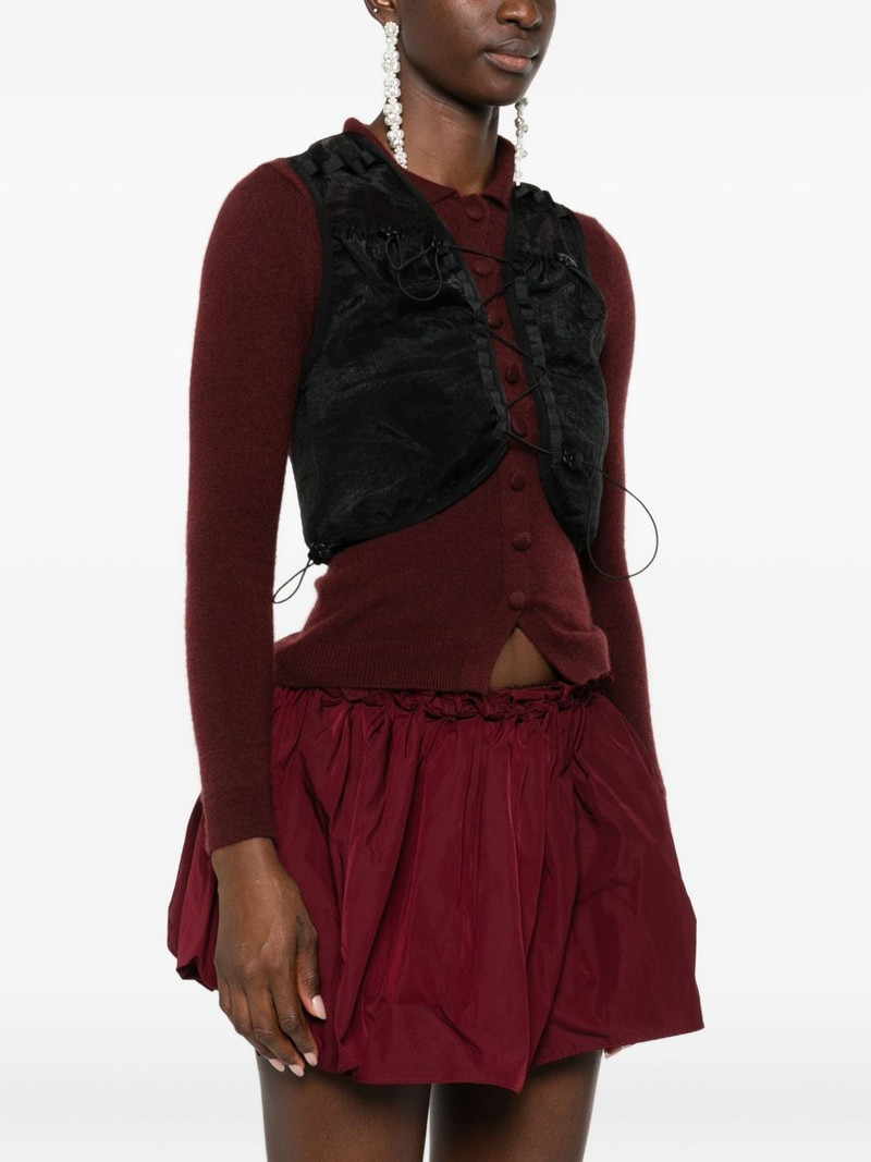 drawstring-fastening vest 3