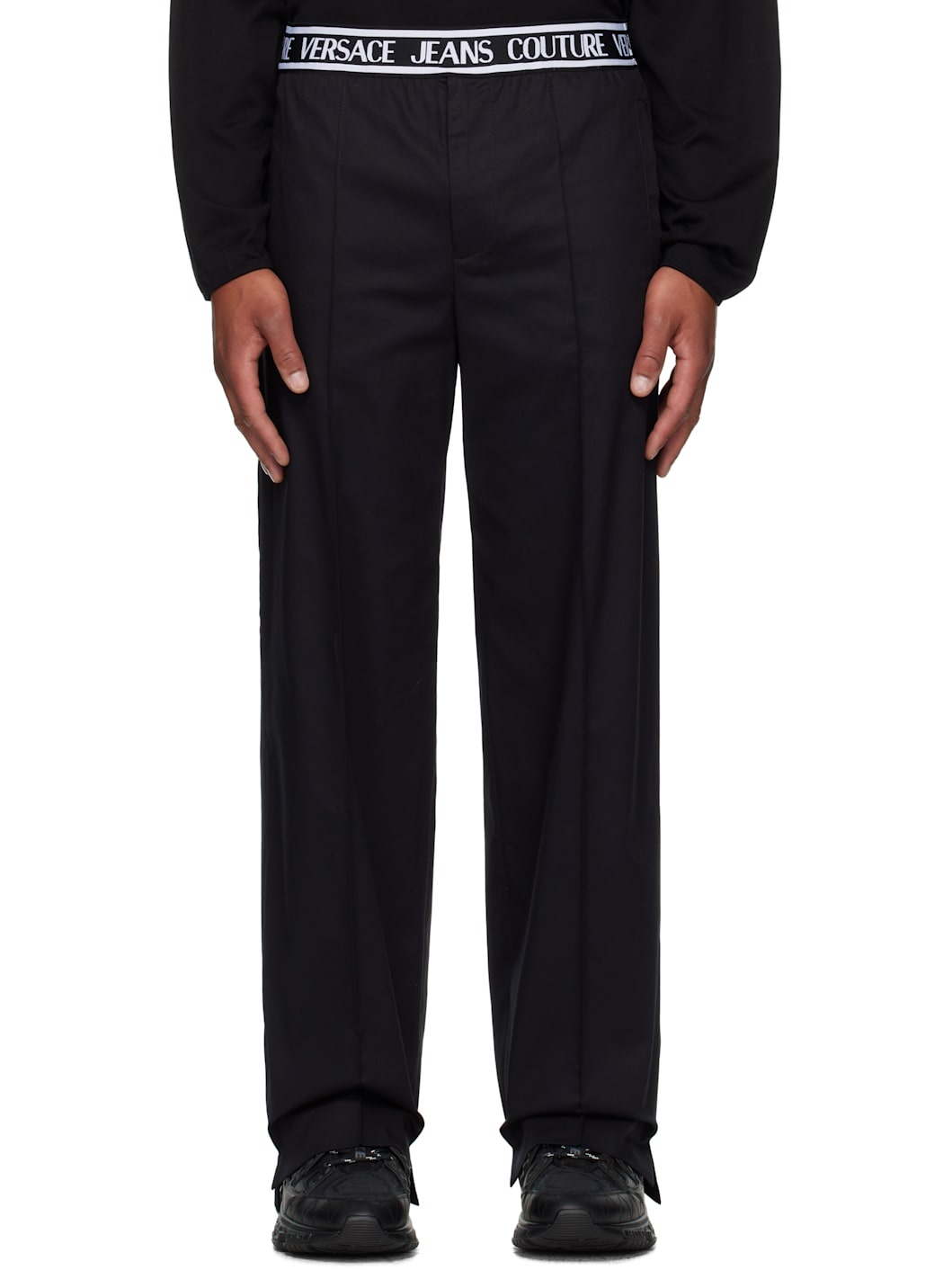 Black Logo Trousers - 1