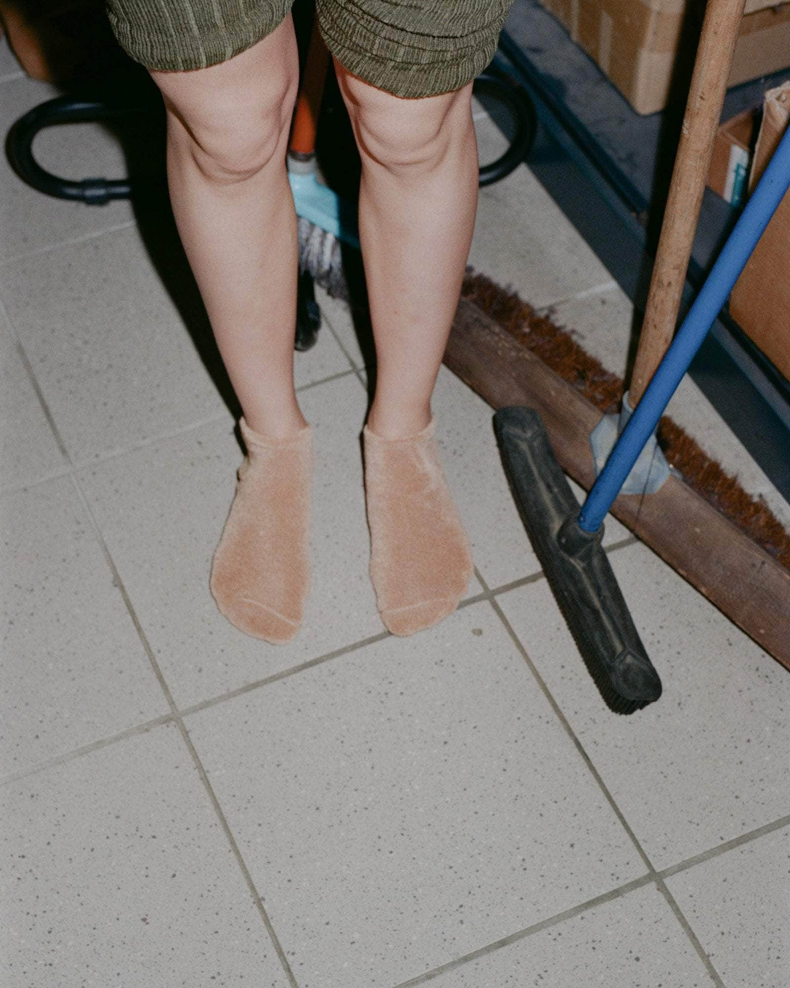 Buckle Ankle Socks - Textured Organic Cotton - 3