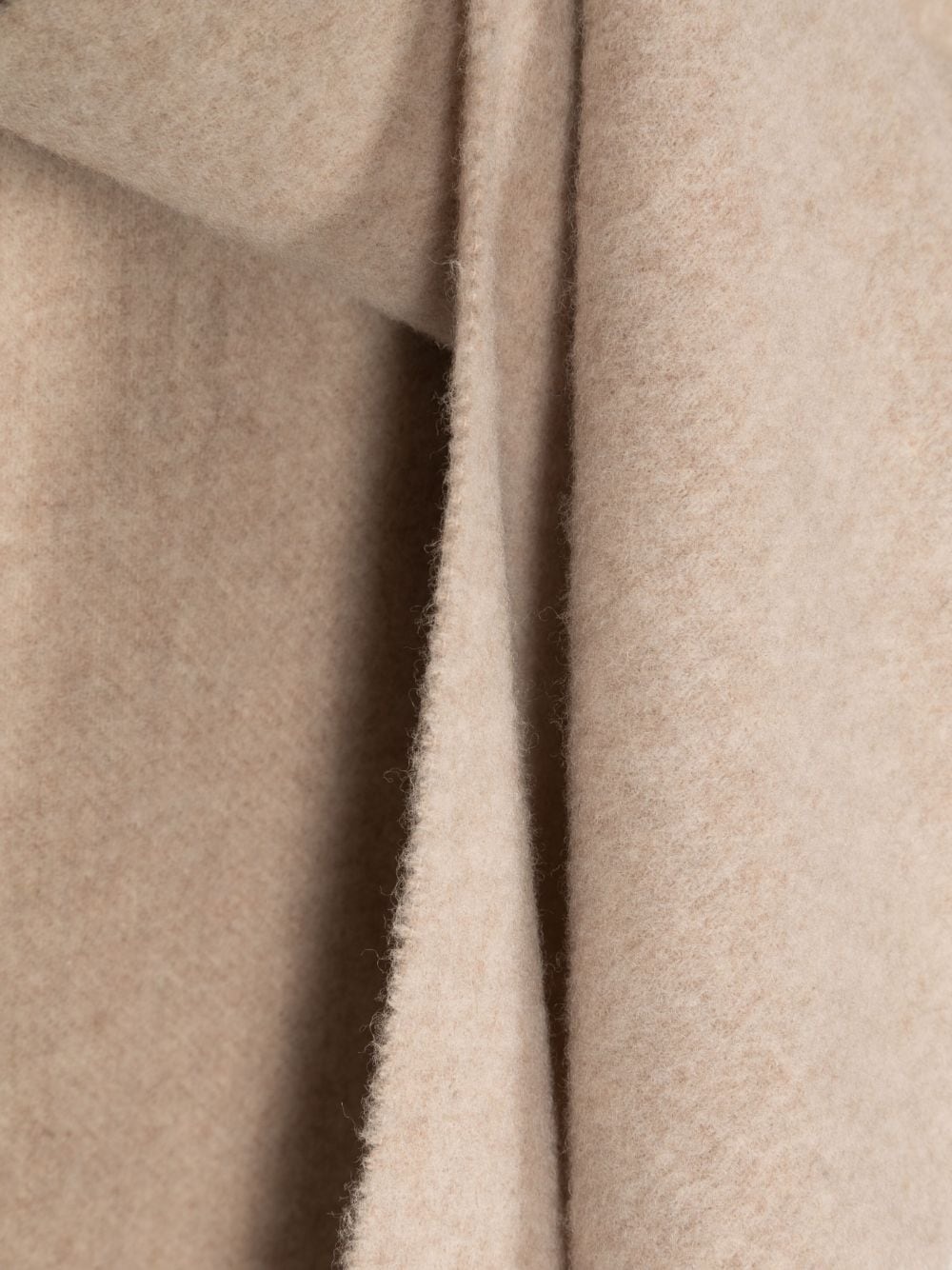 logo-patch wool scarf - 3