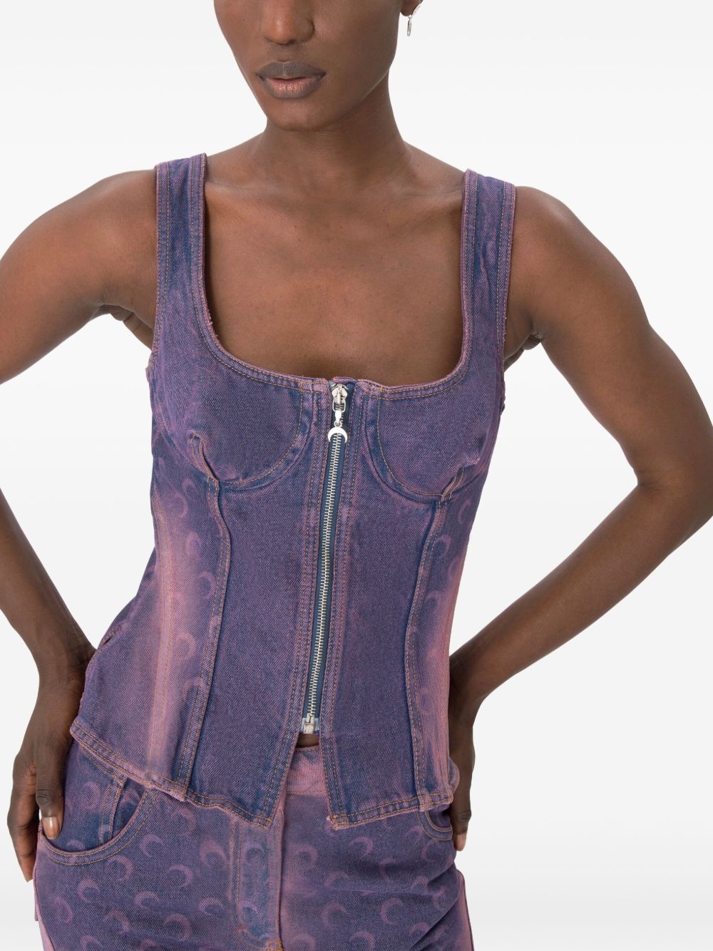 Moon Laser denim top - 4