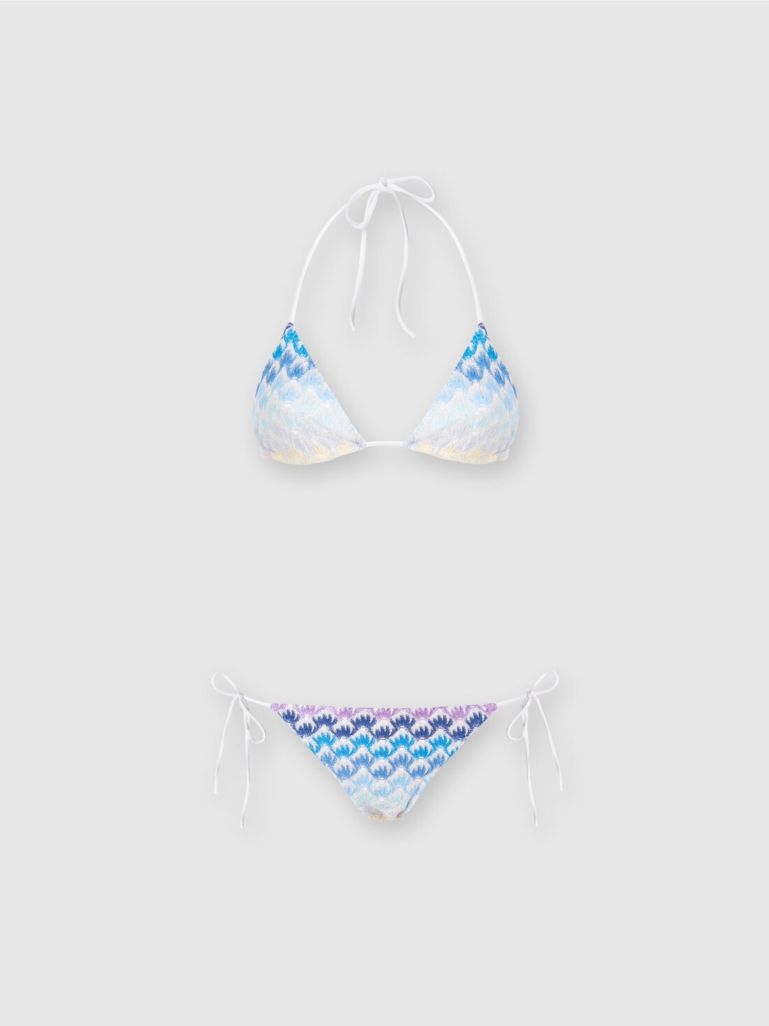 Dégradé lace-effect bikini with lurex - 1