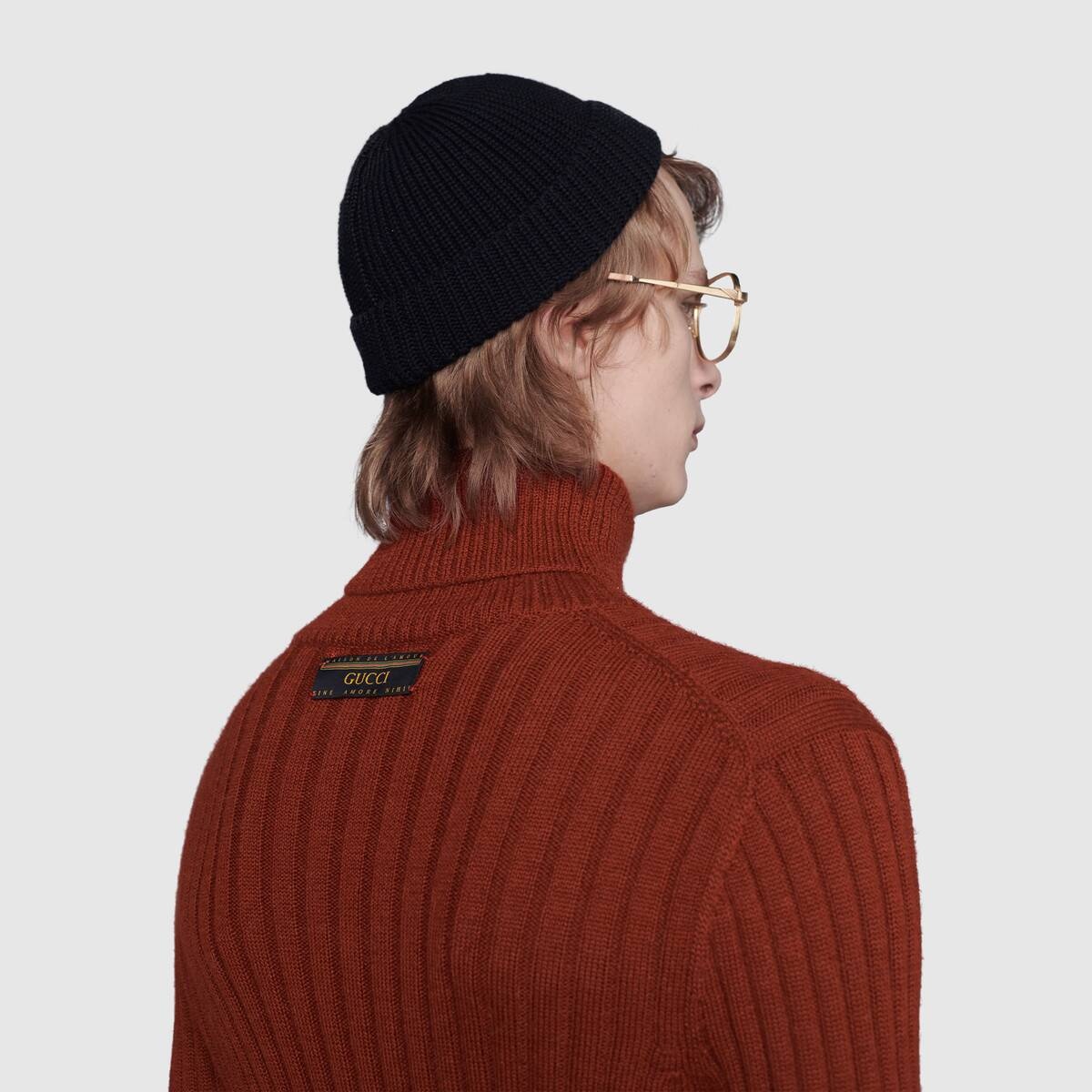 Rib knit wool alpaca turtleneck - 5